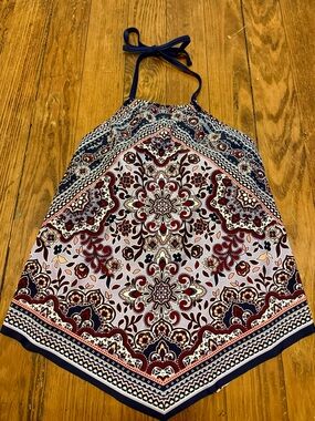 Boho Halter Swim Top